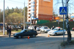 В Красногорске водитель автомобиля сбил пешехода на нерегулируемом пешеходном переходе на ул. Народного ополчения.