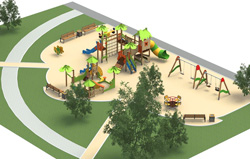 16 детских площадок обустроят в Красногорске до 15 октября 2015 года.